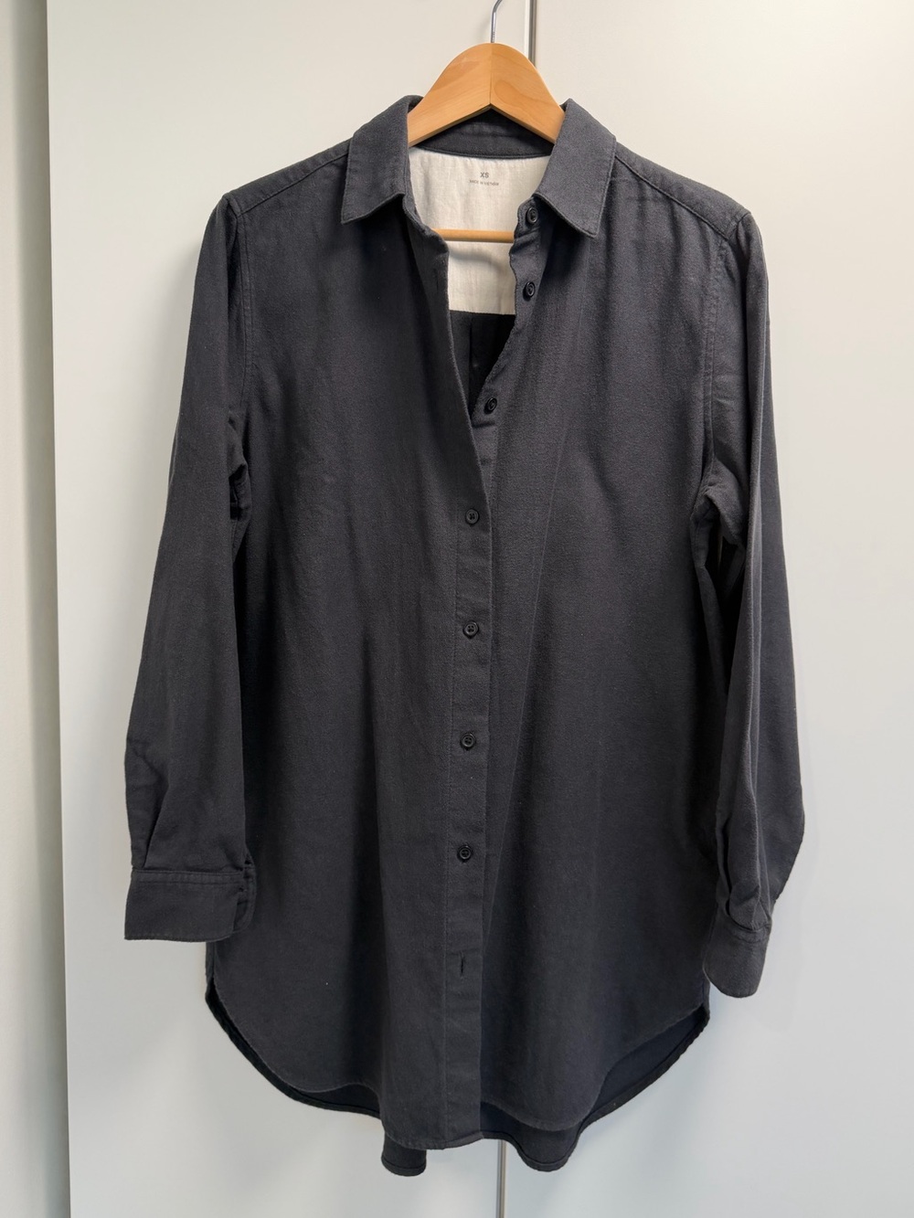 MUJI Classic Black Woman’s Button-Up Shirt